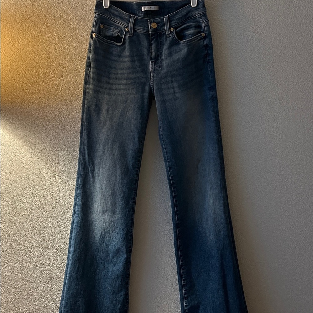 Mid wash 7’s for all man kind dojo size 26